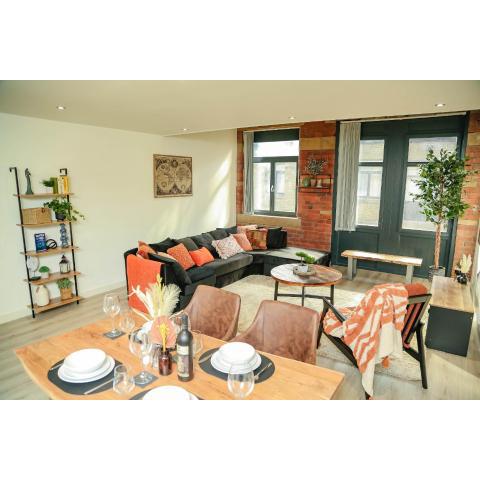 2 Bed New York Style Loft Apartment Free Parking