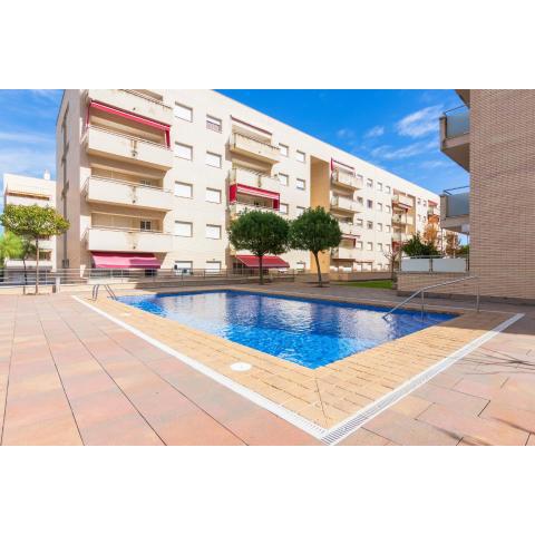 2 bedrooms appartement at Lloret de Mar 500 m away from the beach with city view shared pool and furnished terrace