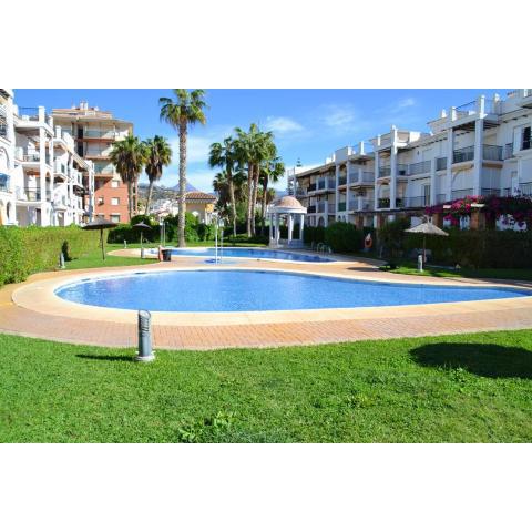 2 bedrooms appartement at Torrox 50 m away from the beach with shared pool enclosed garden and wifi