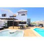 2 bedrooms villa with sea view private pool and jacuzzi at Las Palmas 1 km away from the beach