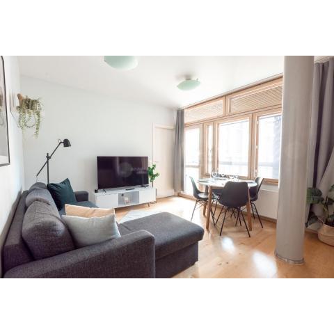 2ndhomes Stylish 1BR home with Balcony and Sauna in Kamppi Center