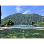 3-bedroom condo with pool on the Lugano lake