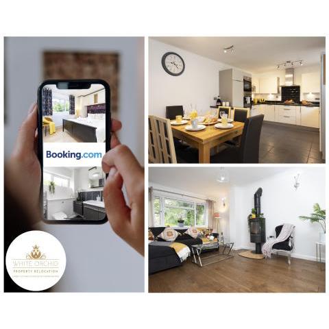 4 Bed House Stevenage SG1 Free Parking & Wi-Fi Business & Families Serviced Accommodation by White Orchid Property Relocation