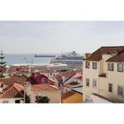 Alfama Terrace Best River and Historic City View Spacious and Charming Ground Floor 18th Century Building