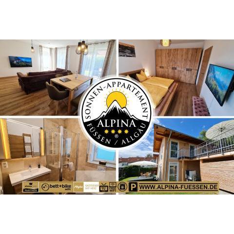 Alpina Sonnen-Appartements Füssen incl XL-Sonnen-Terrasse & Königscard