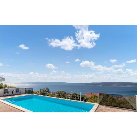 Amazing apartment in Crikvenica with 3 Bedrooms, WiFi and Outdoor swimming pool