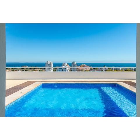 Amazing Sea View Apt with Pool Cascais - atjoanas