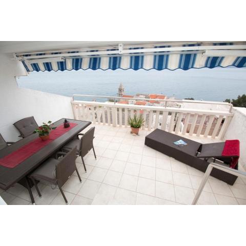 Apartment in Pisak with sea view, terrace, air conditioning, WiFi 3340-5