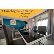 Appartement climatisé terrasse parking 6 à 8 couchages