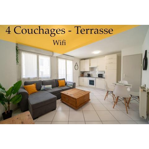 Appartement tout équipé avec terrasse 4 couchages