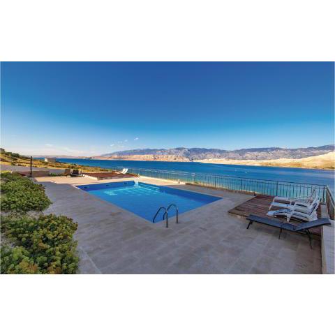 Beautiful apartment in Pag with 1 Bedrooms, WiFi and Outdoor swimming pool