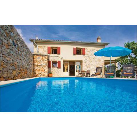 Beautiful home in Krk with 2 Bedrooms, WiFi and Outdoor swimming pool