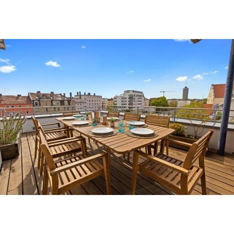 BRIGHT: The PENTHOUSE - Jacuzzi - BBQ - Parkplatz/Parking