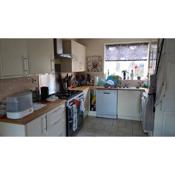 Brightly lit double room is available in a home