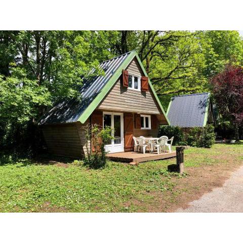 Chalets dans la parc d'un manoir du XIXème siècle