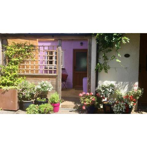 Cute self-contained guest room with ensuite and private decked porch in Glastonbury