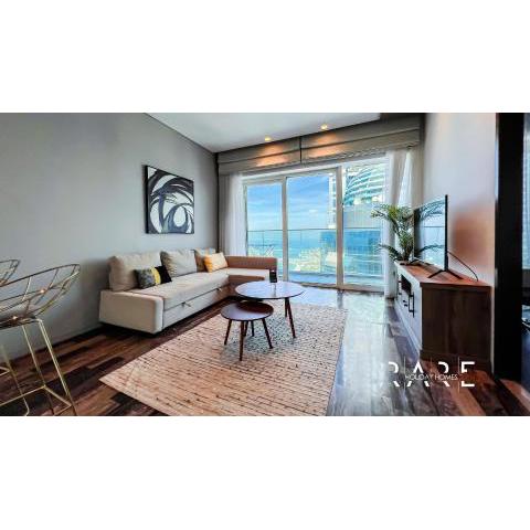 Damac Residences - Rare Holiday Homes offer Palm View - Beachfront Fendi Interior One Bed Apartment- R6303 in Damac Heights Dubai Marina