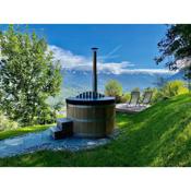 Eco Lodge with Jacuzzi and View in the Swiss Alps