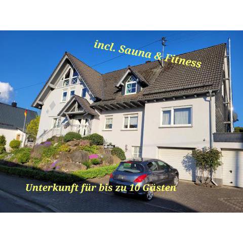 Ferienwohnung Fitness Entspannung Sauna im Westerwald