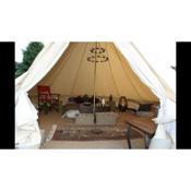 Home Farm Radnage Glamping Bell Tent 7, with Log Burner and Fire Pit