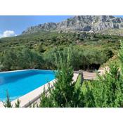 Kuca za odmor Dalmatina -prekrasan pogled na more i planinu, bazen, parking
