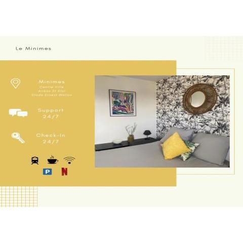 Le Minimes- Studio - Self check-In/Parking privée