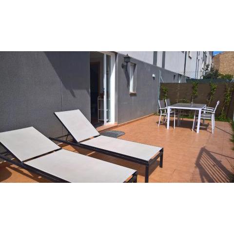 loft con terraza y barbacoa