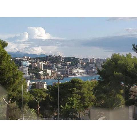 Lujoso loft con piscina y vistas al mar en Illetas