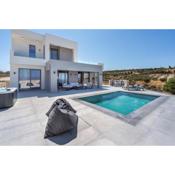 Luxurious Villa Cretan Aura with Private Heated Pool, Jacuzzi and Playroom