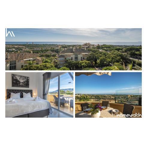 Luxury apartment with incredible sea and mountain views in Elviria Hills