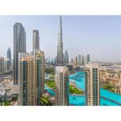 Luxury Condo With Burj Khalifa and Fountain Views