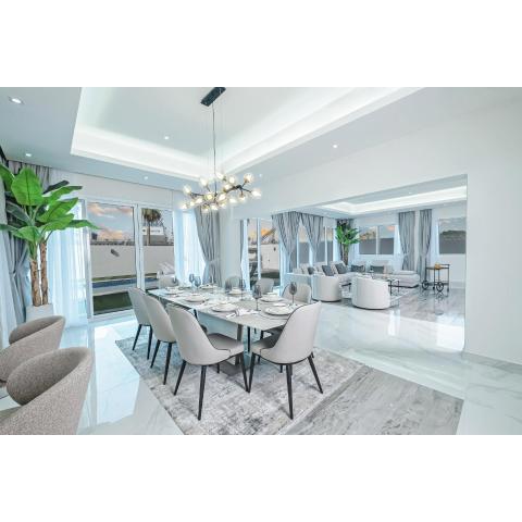Luxury Modern White Villa on Island 9,500 sqft