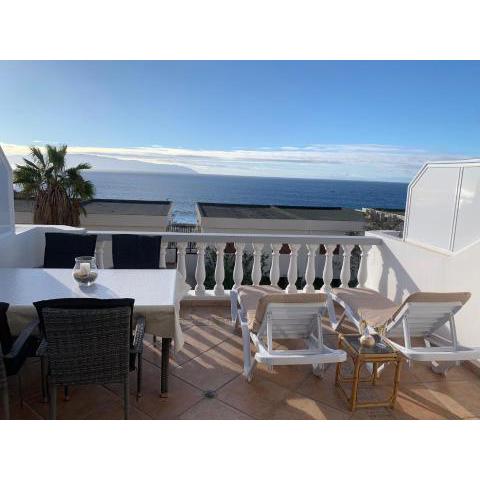 Meerblick, Sonnenterrasse, luxuriöses Haus, Appartement, Teneriffa Süd, Los Gigantes, 800m Strand entfernt