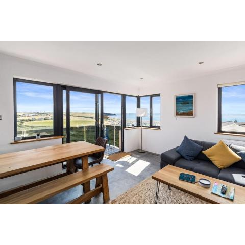 Modern balcony property, Sea views over Newgale