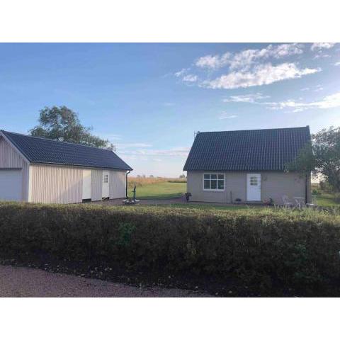 Modern house, views over the fields 5 min to beach