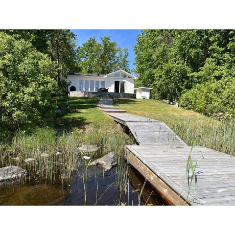 Newly built cottage located on a lake plot by Lake Flaten