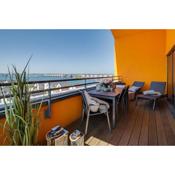 Ocean Sunset- Penthouse, Balkon, Kamin