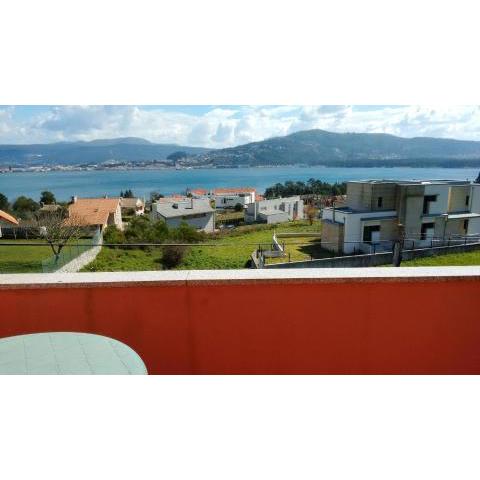 One bedroom appartement with sea view at A Guarda 1 km away from the beach