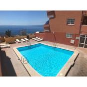 One bedroom appartement with sea view shared pool and terrace at Santiago del Teide