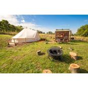 Roaches Retreat Eco Glampsite - Hen Cloud View Bell Tent