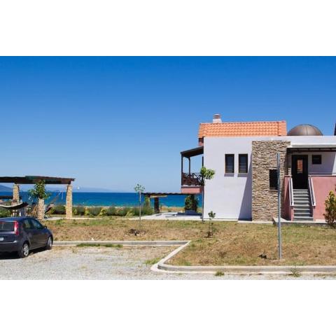 Seafront house with garden