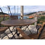 Studio apartment in Povlja with sea view, terrace, air conditioning, WiFi 3419-4