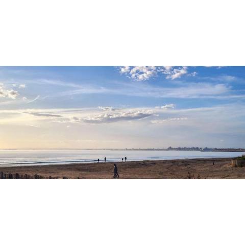 The Blue Shore feet on the beach and close to shops