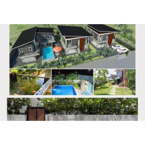 Villa Rajapruek Entire 3 villa with pool near Airport and city center