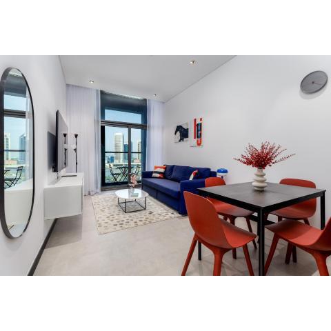 Waves Holiday Homes - Premium 1BR Apartment Overlooking Burj Khalifa